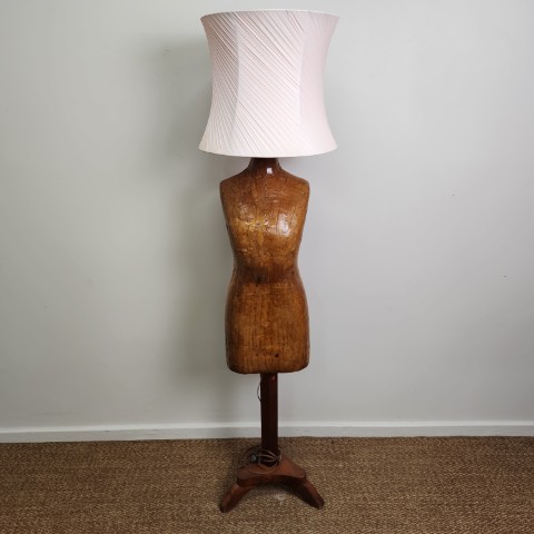 Upcycled Vintage Tailor Model Floor Lamp