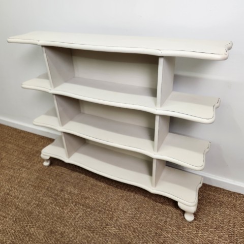 Open Shelves Painted in Country Grey Chalk Paint