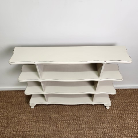 Open Shelves Painted in Country Grey Chalk Paint