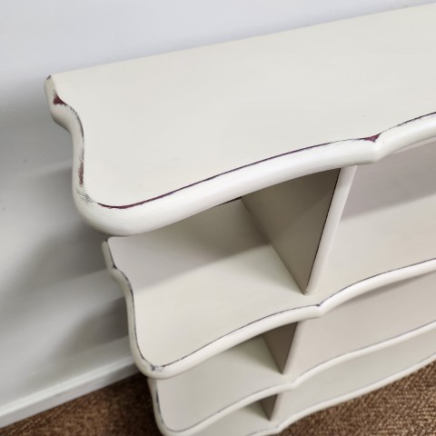 Open Shelves Painted in Country Grey Chalk Paint