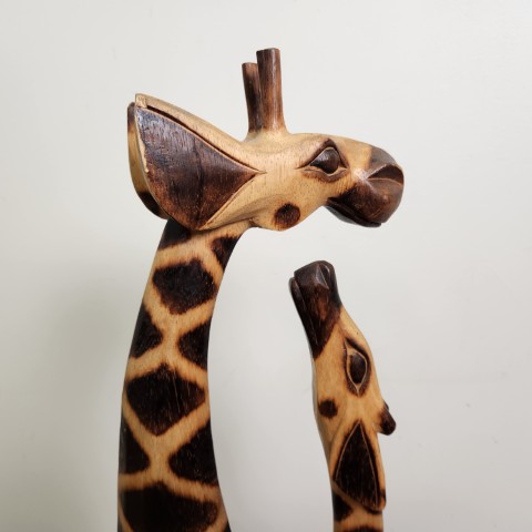 Pair of Timber Giraffes