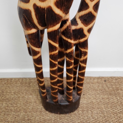 Pair of Timber Giraffes