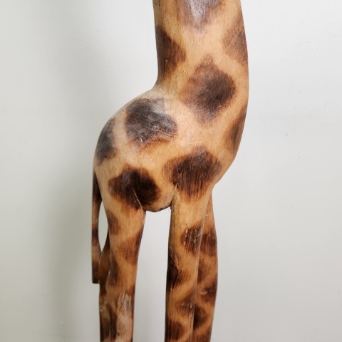 Tall Carved Timber Giraffe