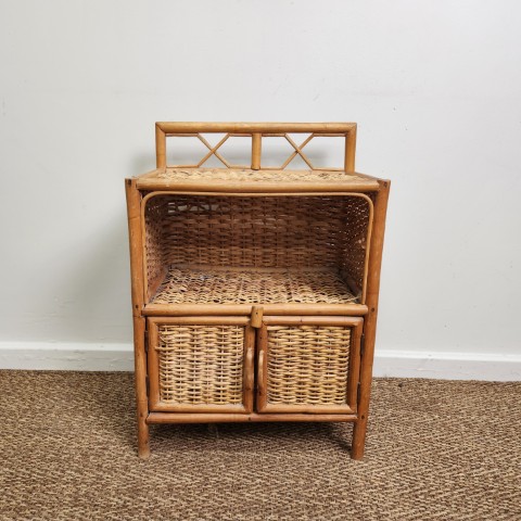 Small Vintage Tiny Cabinet with Doors