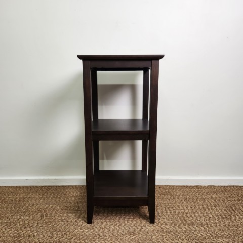 Pine Side Table with Shelves