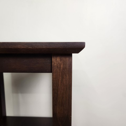 Pine Side Table with Shelves