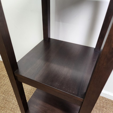 Pine Side Table with Shelves
