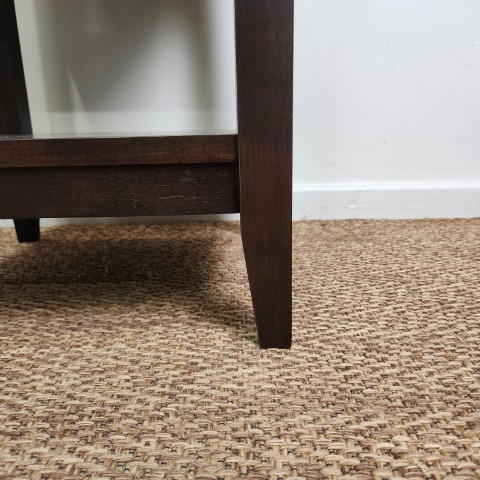 Pine Side Table with Shelves