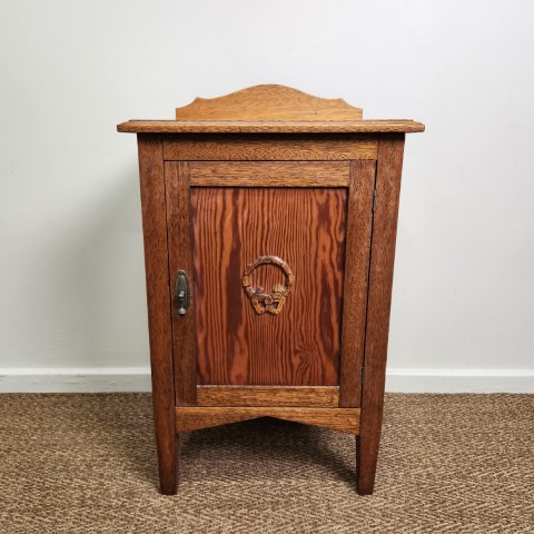 Antique Oak Pot Cabinet