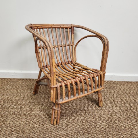 Vintage Children's Cane Chair