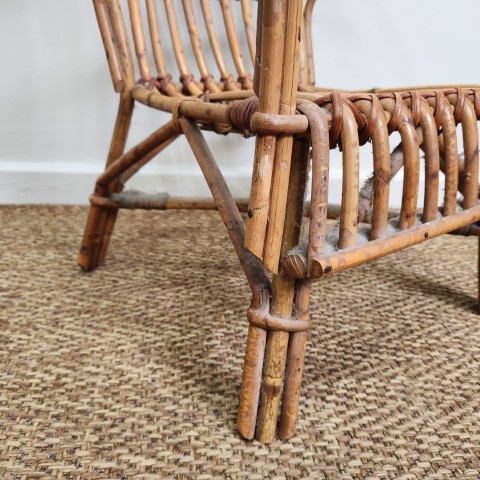 Vintage Children's Cane Chair