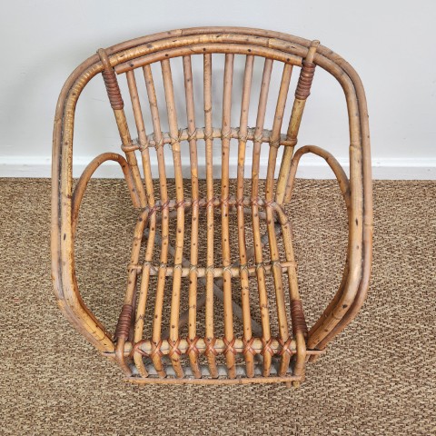 Vintage Children's Cane Chair