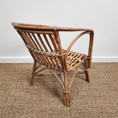 Vintage Children's Cane Chair
