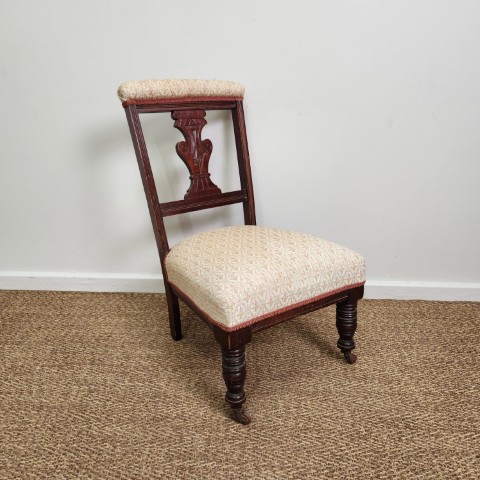 Vintage Edwardian Style Low Occasional Chair