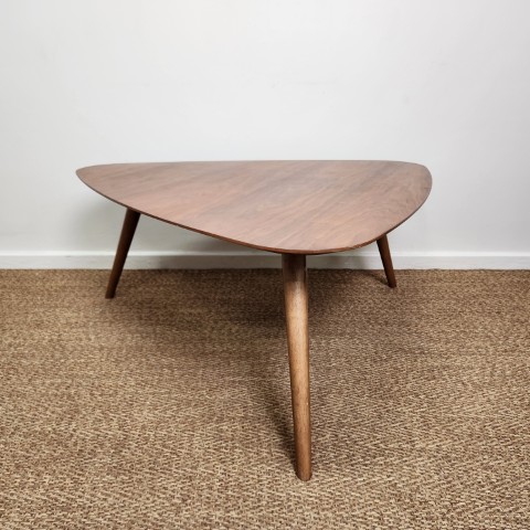 Mid Century Style Coffee Table with Triangular Top
