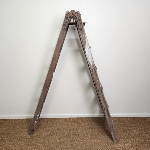 Vintage Timber Ladder by "C. Kennett & Ladder Co." Sydney