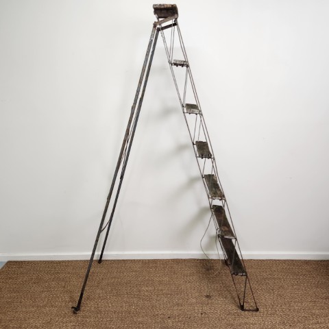 Vintage Timber & Metal Ladder
