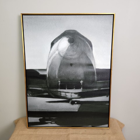 Black & White Framed Plane Aviation Print Art #2