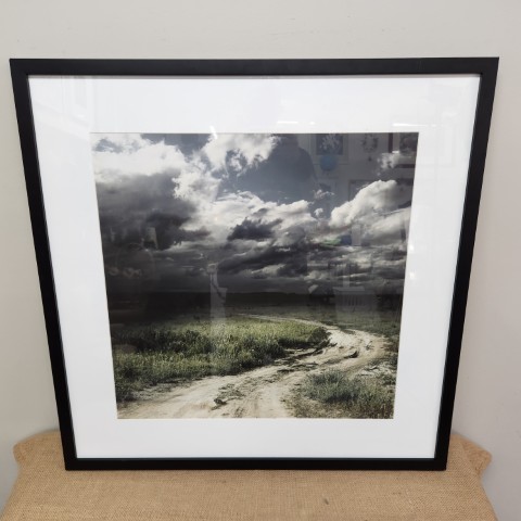 Framed Photograph 'Road In The Fields'