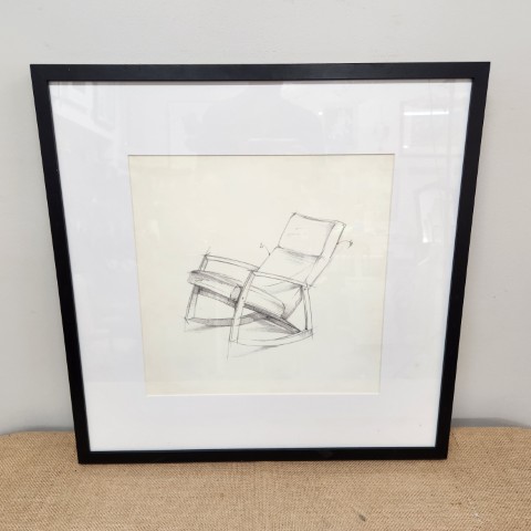 Mid Century Furniture Design Framed Print
