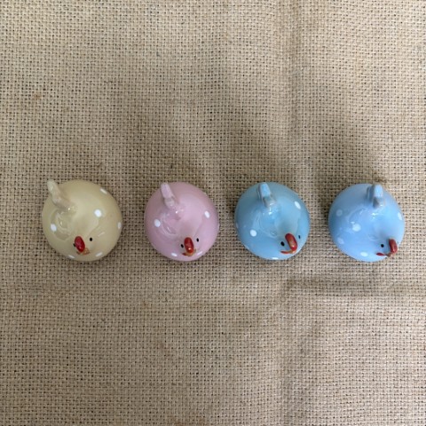 Set of 4 Ceramic Chickens