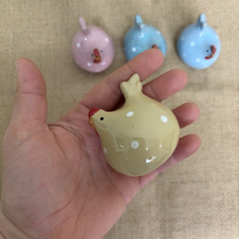 Set of 4 Ceramic Chickens