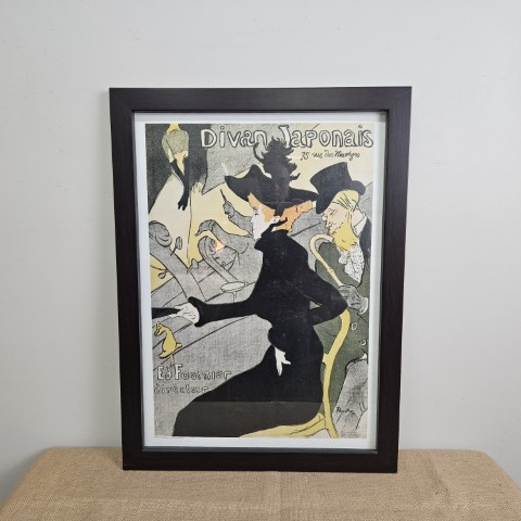 Framed Vintage French Print - Divan Japonais