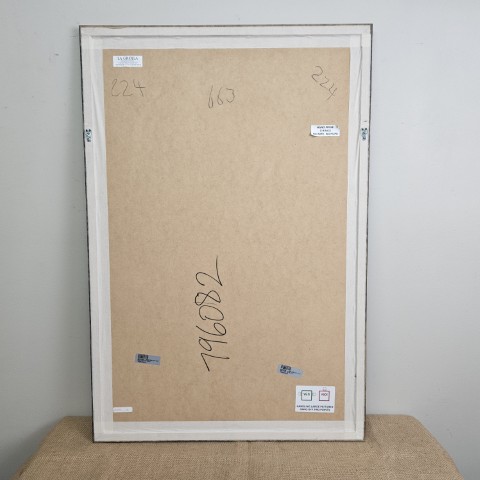 Black & Gold Framed Map of New York