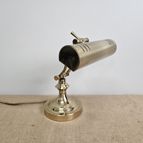 Gold Banker's Lamp