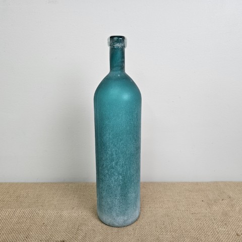 Aqua Glass Vase