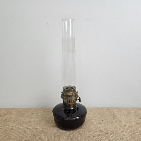Antique Aladdin Oil Lamp with Bakelite Base