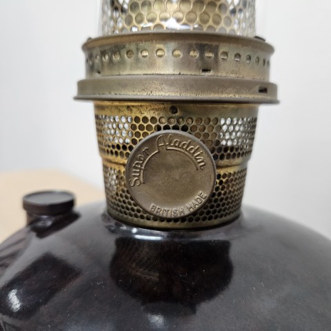 Antique Aladdin Oil Lamp with Bakelite Base