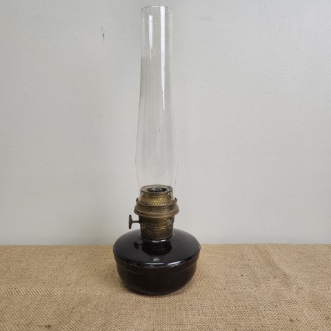Antique Aladdin Oil Lamp with Bakelite Base