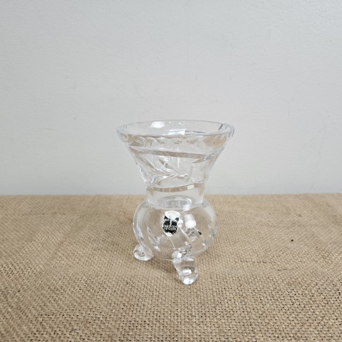 Vintage Cut Lead Crystal Vase