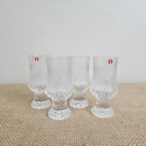 Set of 4 - Iittala Ultima Thule Schapps Glasses