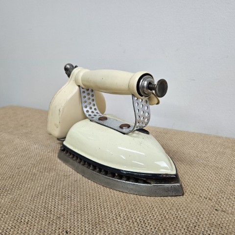 Vintage Enamel Steam Iron