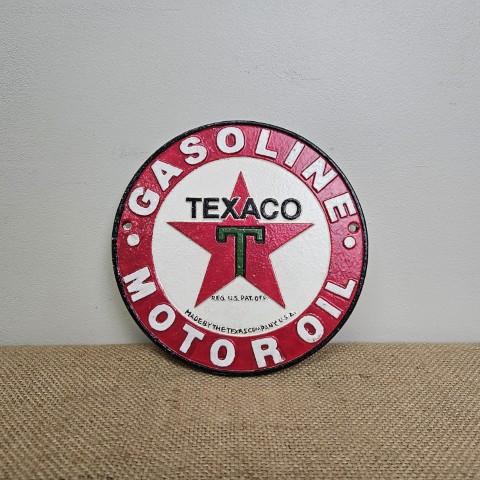 Cast Iron Texaco Wall Plaque