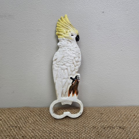 Cast Iron Cockatoo Bottle Opener