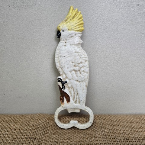 Cast Iron Cockatoo Bottle Opener