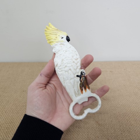 Cast Iron Cockatoo Bottle Opener