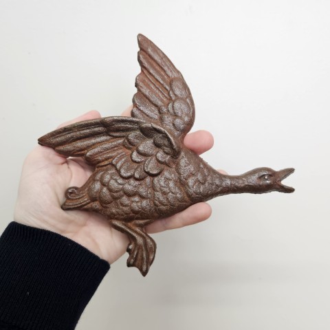 Cast Iron Flying Swan