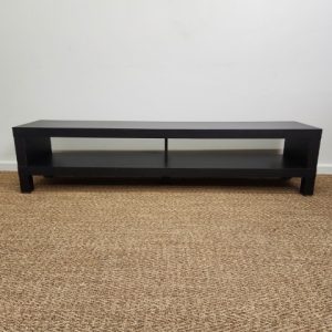 Ex Ikea Black Lowline Entertainment Unit