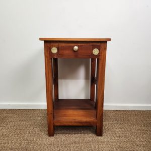 Vintage Lamp Table with Single Drawer
