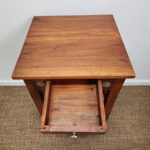 Vintage Lamp Table with Single Drawer
