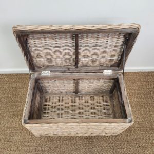 Large Grey Cane Storage Trunk