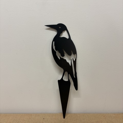 Metal Magpie Garden Stake