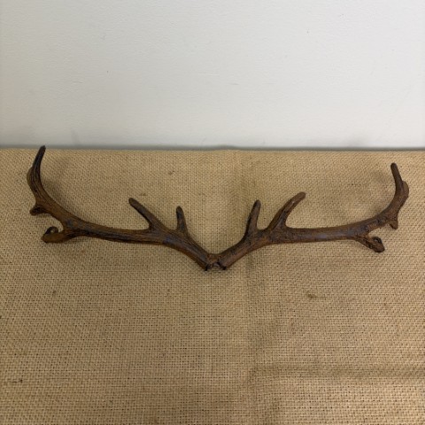Rustic Cast Iron Wall Antlers #1