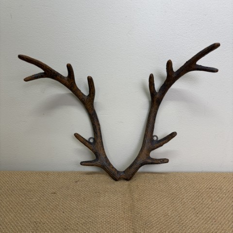Rustic Cast Iron Wall Antlers #2