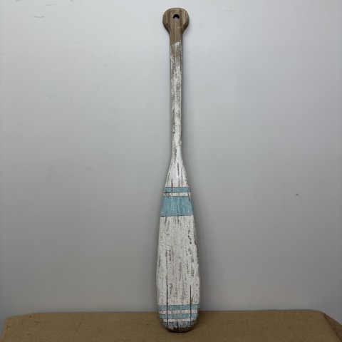 Rustic Blue & White Oar