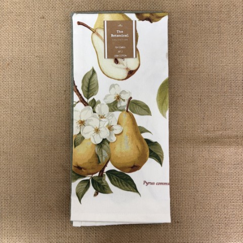 Set of 2 Cotton Pear Tea Towels